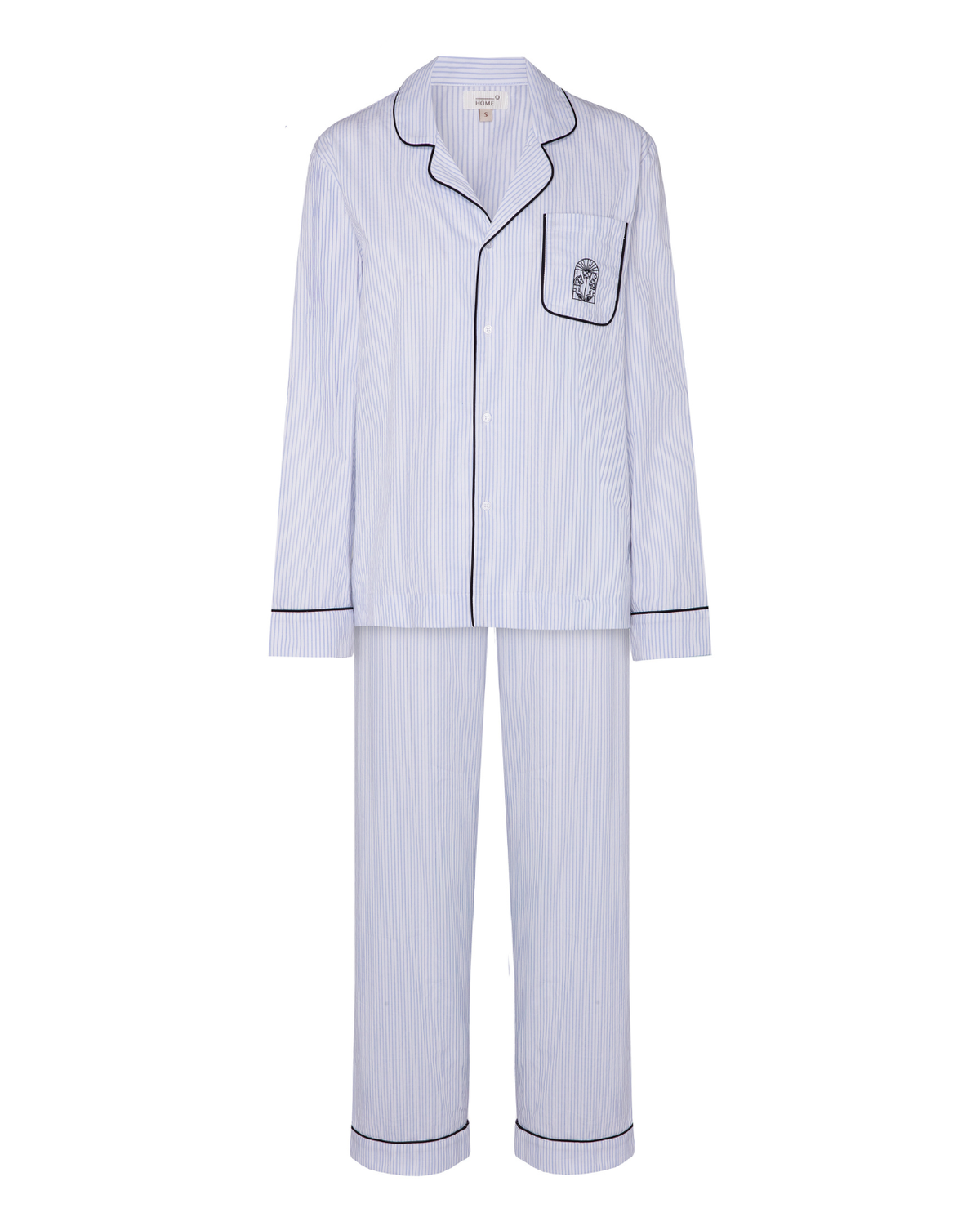 Pijama I Q blanco y azul